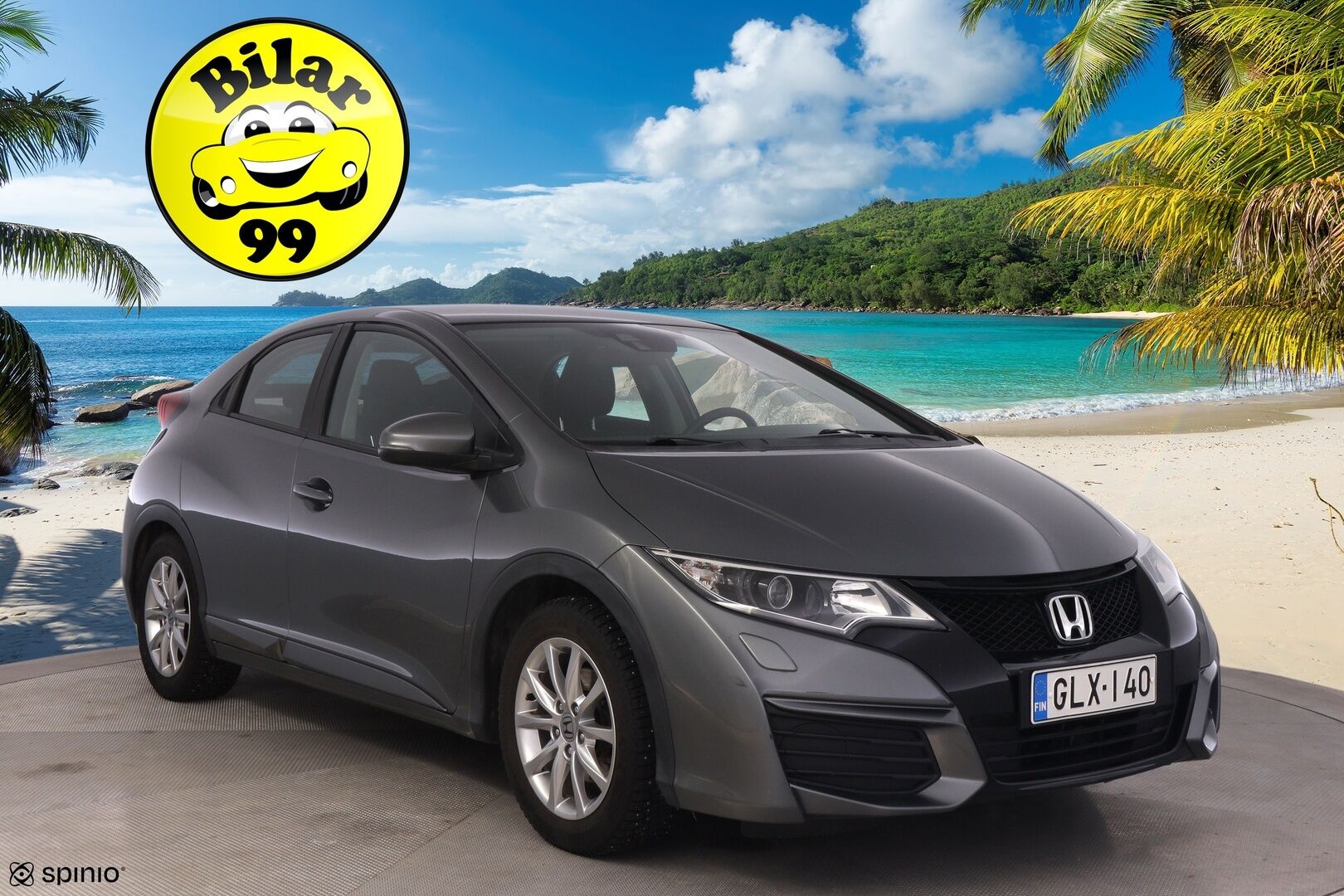 Honda Civic 2015 5D 1,4i Comfort *Suomi-auto / Vakkari / 2x renkaat ja vanteet / Huoltokirja / Bluetooth* - Juuri huollettu / Siistikuntoinen / Tarkka huoltokirja