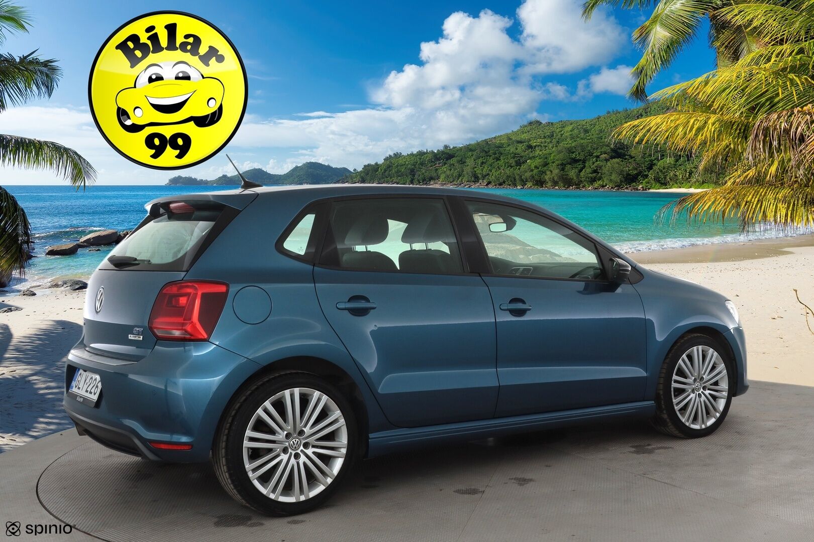 Volkswagen Polo 2016 Blue GT 1,4 TSI 110 kW ACT DSG * Navi / Lohkolämmitin / Vakkari / P.kamera / Xenon / AC * - Suomi-auto / Kahdet renkaat aluvanteilla - HULLUT AVAJAISHULINAT KORKOTARJOUS 3,29 %