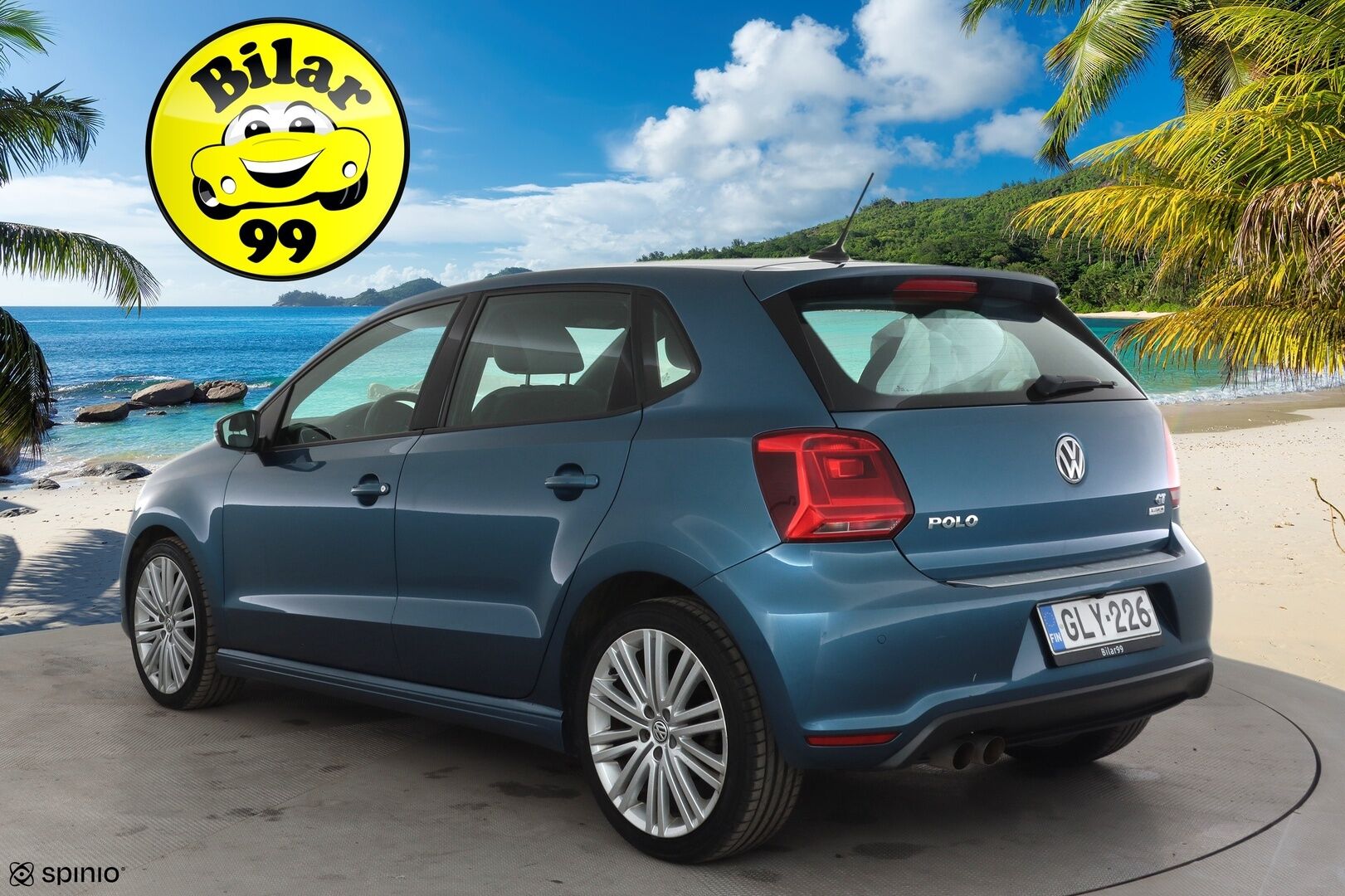 Volkswagen Polo 2016 Blue GT 1,4 TSI 110 kW ACT DSG * Navi / Lohkolämmitin / Vakkari / P.kamera / Xenon / AC * - Suomi-auto / Kahdet renkaat aluvanteilla - HULLUT AVAJAISHULINAT KORKOTARJOUS 3,29 %