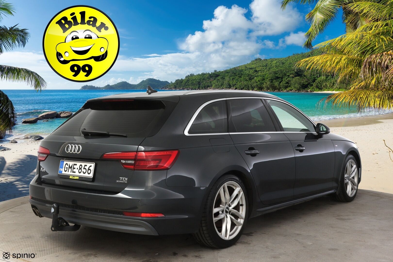 Audi A4 2016 Avant Business Sport 2,0 TDI 140 kW quattro * S-Line ulko / Webasto / Digimittaristo / Matrix LED / B&O / Vetokoukku * - * Jakohihna vaihdettu 5/2025 112tkm / Siistikuntoinen, hyvin varusteltu Suomiauto! *