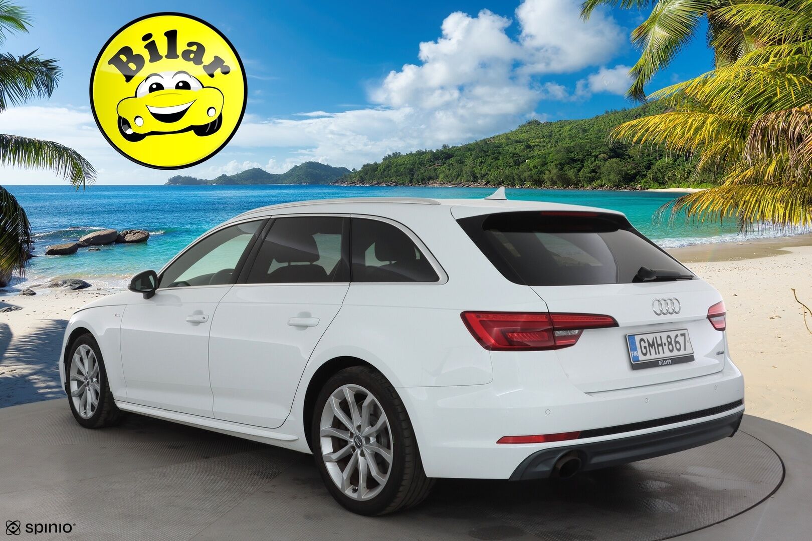 Audi A4 2017 Avant Land of quattro 2,0 TFSI 185 kW quattro S tronic - | Webasto | Koukku | Matrix | P.Tutkat | Vakkari | Bluetooth | Sporttipenkit | Digimittaristo | Navi | Suomi-auto | Kahdet renkaat aluvanteilla |