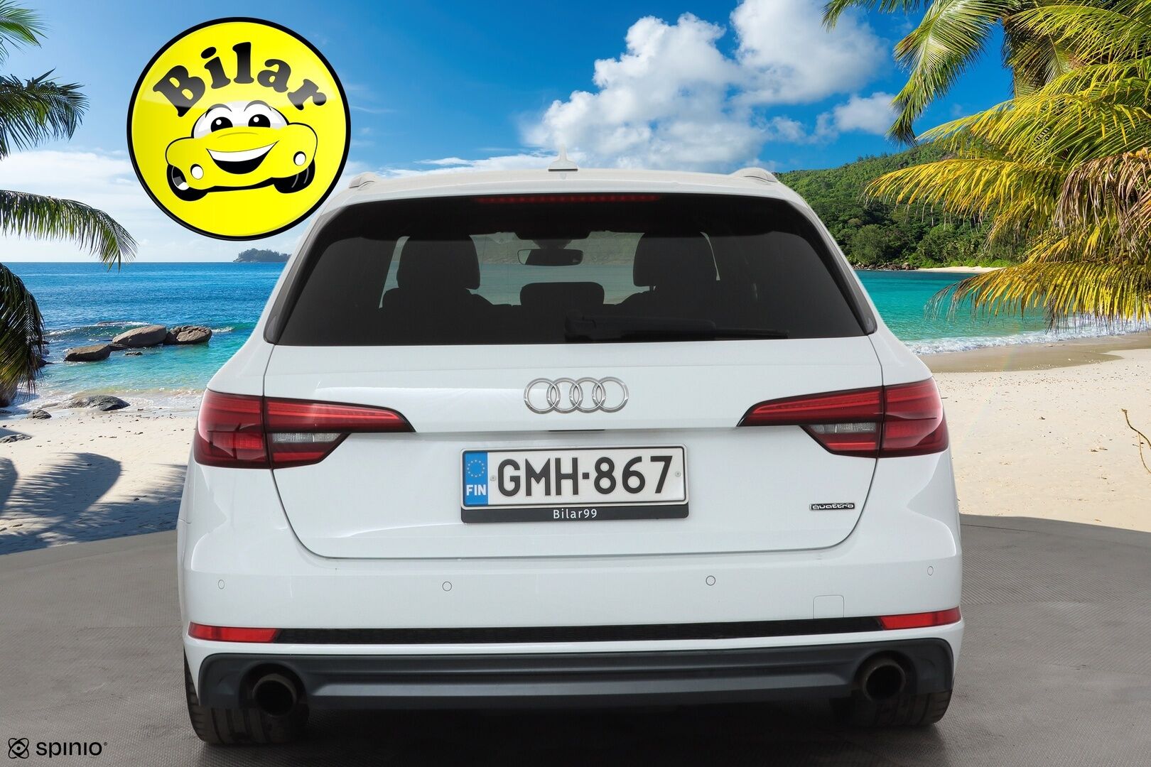 Audi A4 2017 Avant Land of quattro 2,0 TFSI 185 kW quattro S tronic - | Webasto | Koukku | Matrix | P.Tutkat | Vakkari | Bluetooth | Sporttipenkit | Digimittaristo | Navi | Suomi-auto | Kahdet renkaat aluvanteilla |