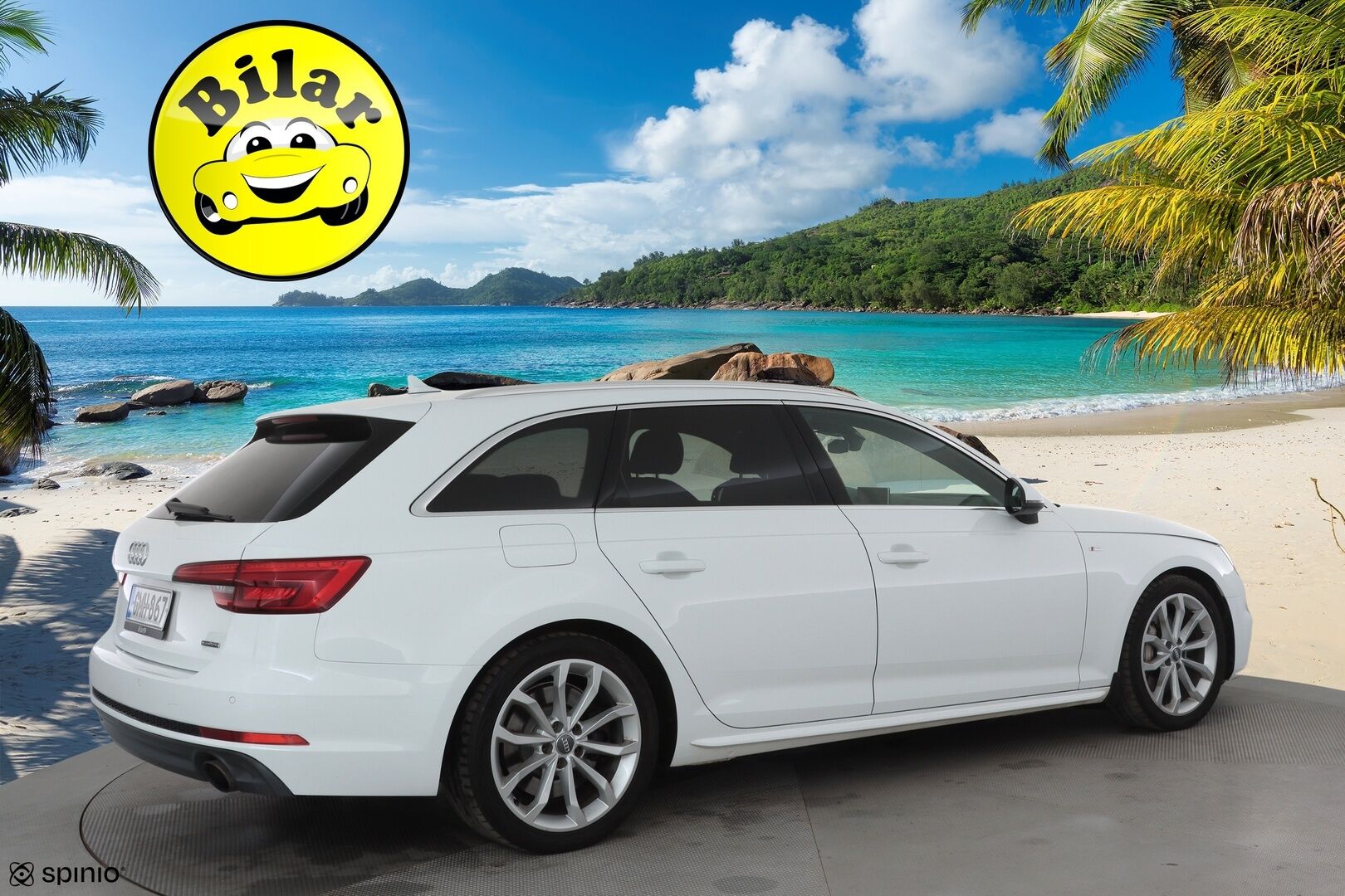 Audi A4 2017 Avant Land of quattro 2,0 TFSI 185 kW quattro S tronic - | Webasto | Koukku | Matrix | P.Tutkat | Vakkari | Bluetooth | Sporttipenkit | Digimittaristo | Navi | Suomi-auto | Kahdet renkaat aluvanteilla |