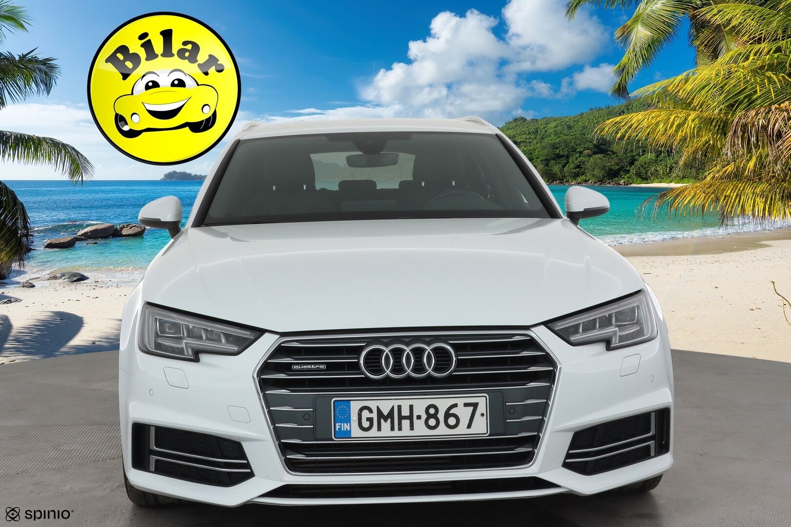 Audi A4 2017 Avant Land of quattro 2,0 TFSI 185 kW quattro S tronic - | Webasto | Koukku | Matrix | P.Tutkat | Vakkari | Bluetooth | Sporttipenkit | Digimittaristo | Navi | Suomi-auto | Kahdet renkaat aluvanteilla |