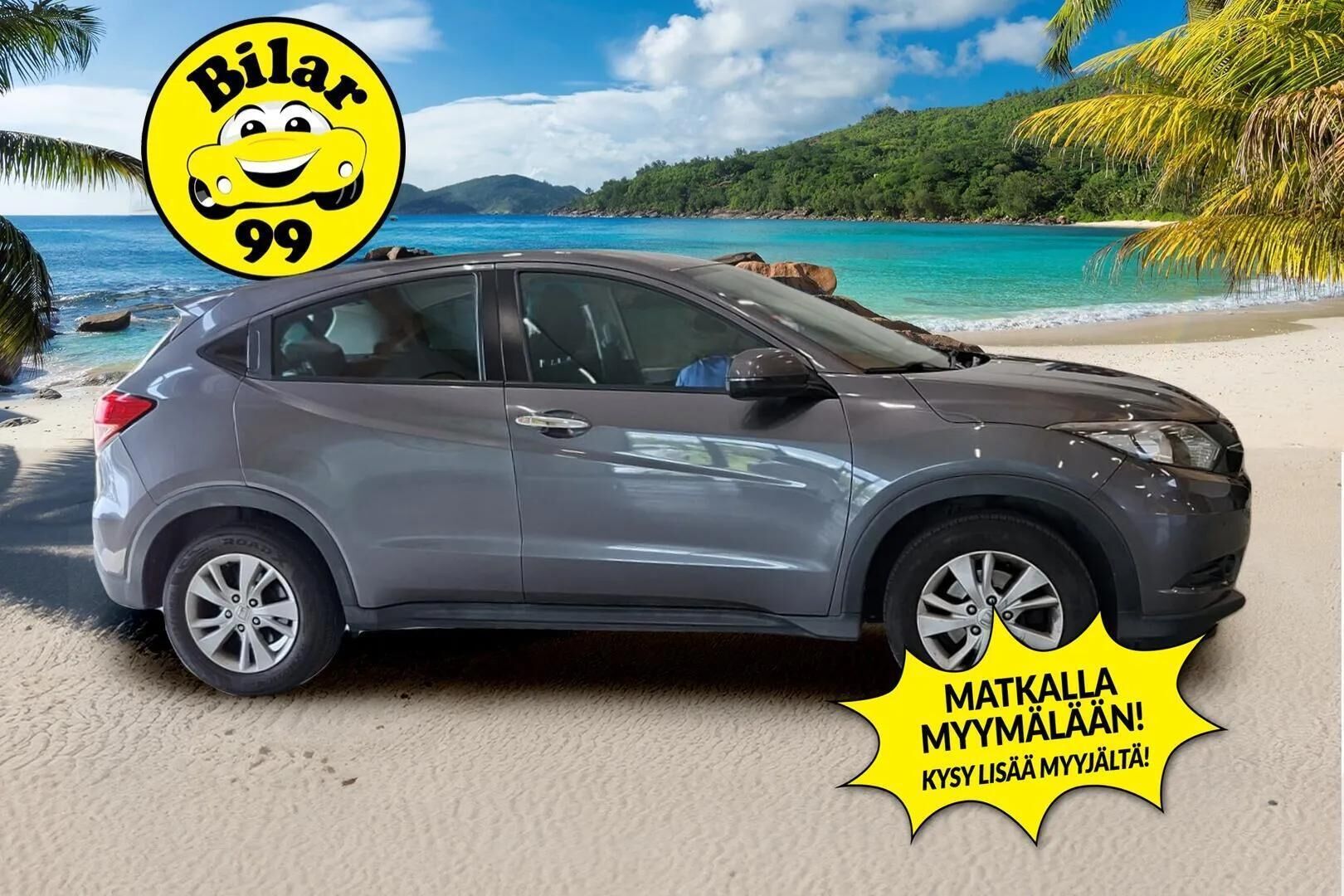Honda HR-V 2017 1,5 Elegance - Suomi-auto | Kahdet OEM vanteet | Säntillinen huoltokirja | Vakkari | Tutkat | Koukku | Lohkolämmitin