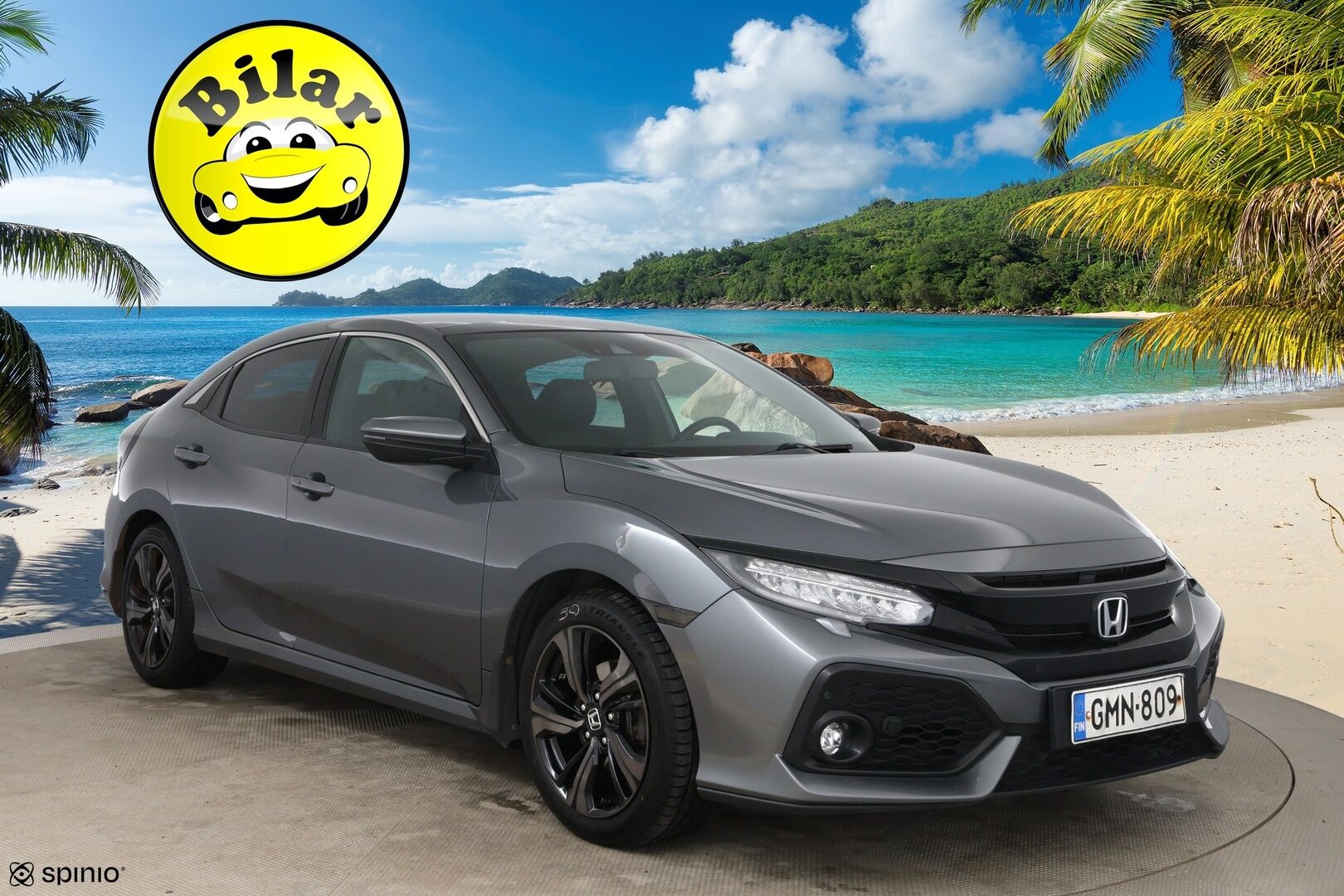 Honda Civic 2017 HB 129 hv Sport Premium AT - | Huippuvarusteet! | Adapt vakkari | Kattoluukku | P.Kamera | Nahat | Koukku | 2x renkaat & vanteet | Lohko + sisäp. |