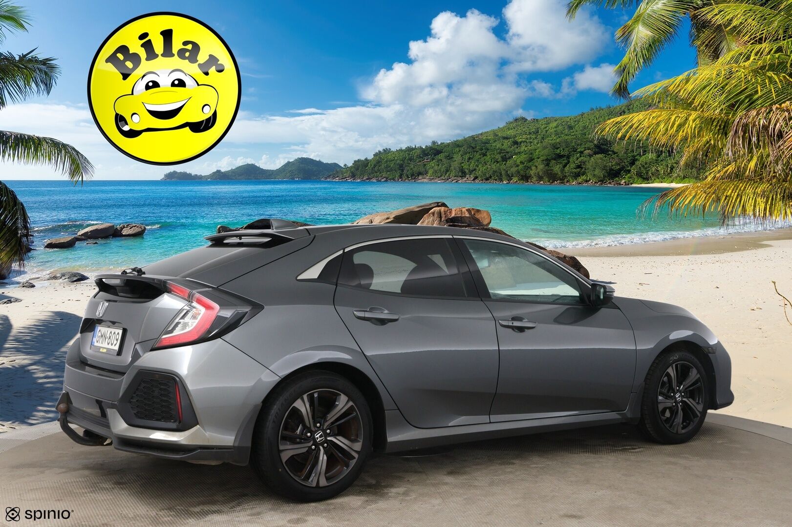 Honda Civic 2017 HB 129 hv Sport Premium AT - | Huippuvarusteet! | Adapt vakkari | Kattoluukku | P.Kamera | Nahat | Koukku | 2x renkaat & vanteet | Lohko + sisäp. |