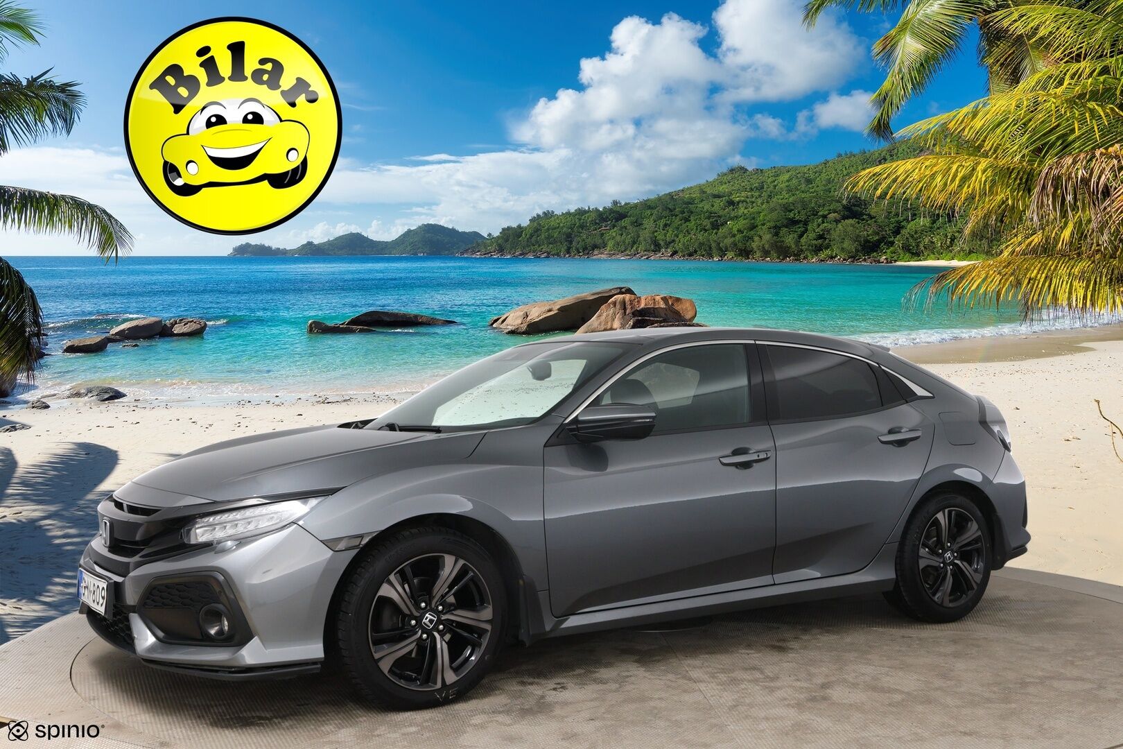 Honda Civic 2017 HB 129 hv Sport Premium AT - | Huippuvarusteet! | Adapt vakkari | Kattoluukku | P.Kamera | Nahat | Koukku | 2x renkaat & vanteet | Lohko + sisäp. |