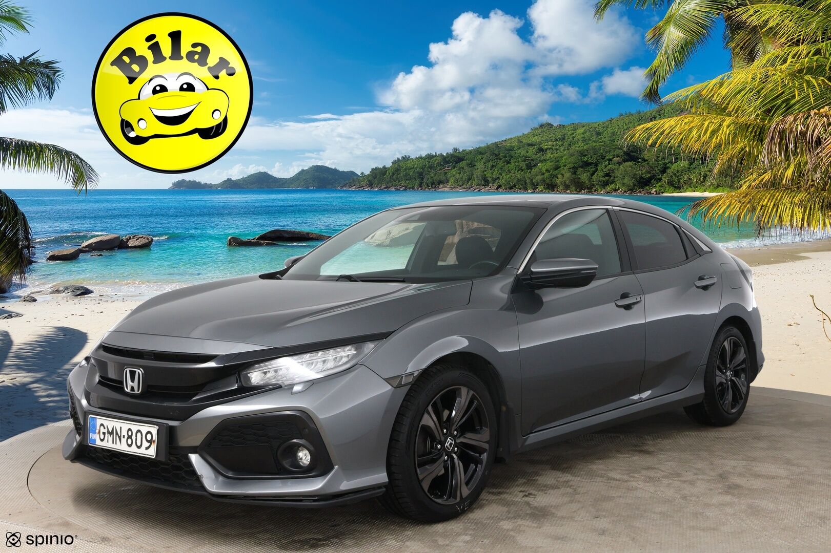 Honda Civic 2017 HB 129 hv Sport Premium AT - | Huippuvarusteet! | Adapt vakkari | Kattoluukku | P.Kamera | Nahat | Koukku | 2x renkaat & vanteet | Lohko + sisäp. |