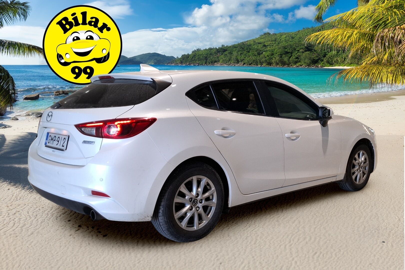 Mazda Mazda3 2018 5HB 2,0 (120) SKYACTIV-G Optimum 6AT 5ov BX2O / 2-om. Suomi-auto / Vakkari / Lohko+sisäp. / Katveavustin / Navi / - Todella siisti! / Helmiäisväri / Sisätilanlämmitin