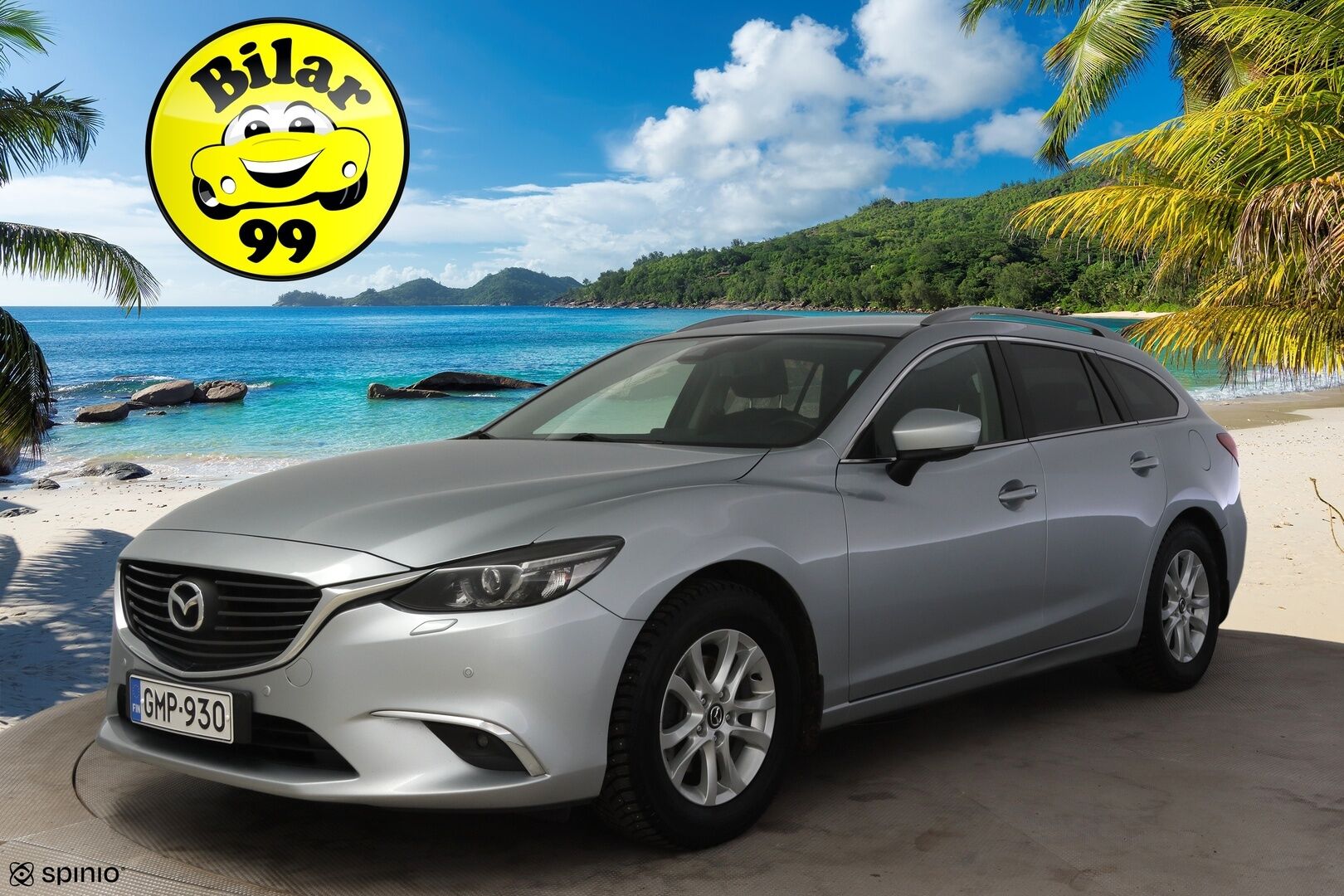 Mazda Mazda6 2017 Sport Wagon 2,0 (165) SKYACTIV-G Business Edition 6AT 5ov  * Vakkari / Ratinlämmitin / Tutkat edessä ja takana / Navi / Bluetooth * - Suomi-auto / Lohkolämmitin / Kahdet renkaat! - Osta nyt, maksa vasta ensi vuonna