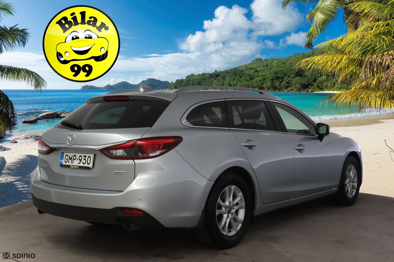 Mazda Mazda6 2017 Sport Wagon 2,0 (165) SKYACTIV-G Business Edition 6AT 5ov  * Vakkari / Ratinlämmitin / Tutkat edessä ja takana / Navi / Bluetooth * - Suomi-auto / Lohkolämmitin / Kahdet renkaat! - Osta nyt, maksa vasta ensi vuonna