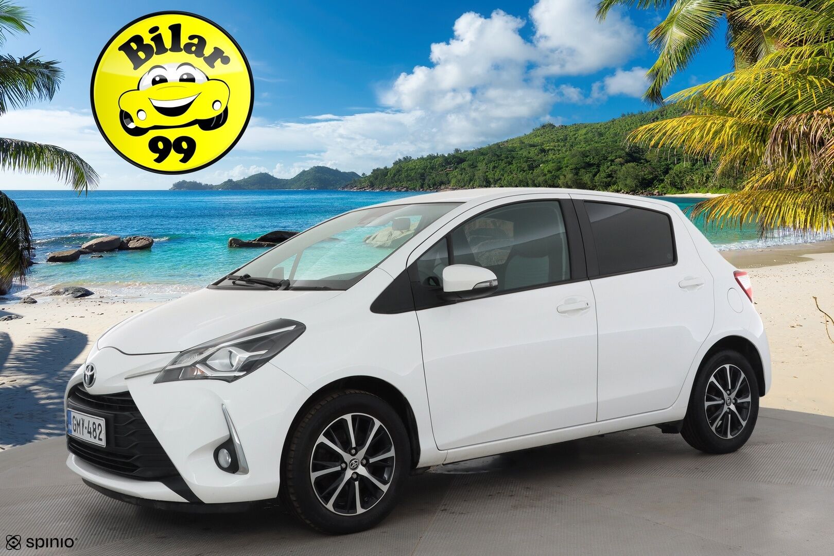 Toyota Yaris 2018 1,5 Dual VVT-i Active 5ov * Vakkari / P.kamera / Navi / Kaistavahti / Bluetooth / Lohko * - Suomi-auto / Kahdet renkaat aluvanteilla 