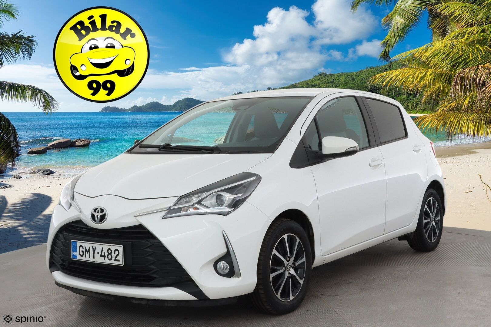 Toyota Yaris 2018 1,5 Dual VVT-i Active 5ov * Vakkari / P.kamera / Navi / Kaistavahti / Bluetooth / Lohko * - Suomi-auto / Kahdet renkaat aluvanteilla 