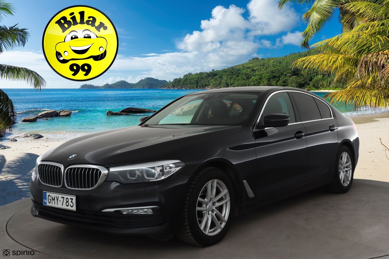 BMW 520 2019 G30 Sedan 520d A xDrive Business * Webasto / Koukku / LED / P.Tutkat / Vakkari / Nahkaverhoilu * - Suomi-auto / Kahdet renkaat aluvanteilla / Merkkihuollot