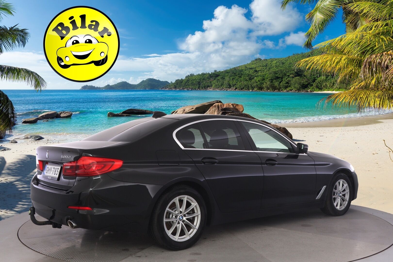 BMW 520 2019 G30 Sedan 520d A xDrive Business - Webasto | Koukku | LED | P.Tutkat | Nahkaverhoilu | Suomi-auto | Kahdet renkaat aluvanteilla | Merkkihuollot