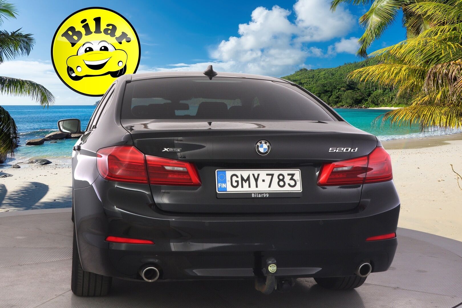 BMW 520 2019 G30 Sedan 520d A xDrive Business - Webasto | Koukku | LED | P.Tutkat | Nahkaverhoilu | Suomi-auto | Kahdet renkaat aluvanteilla | Merkkihuollot