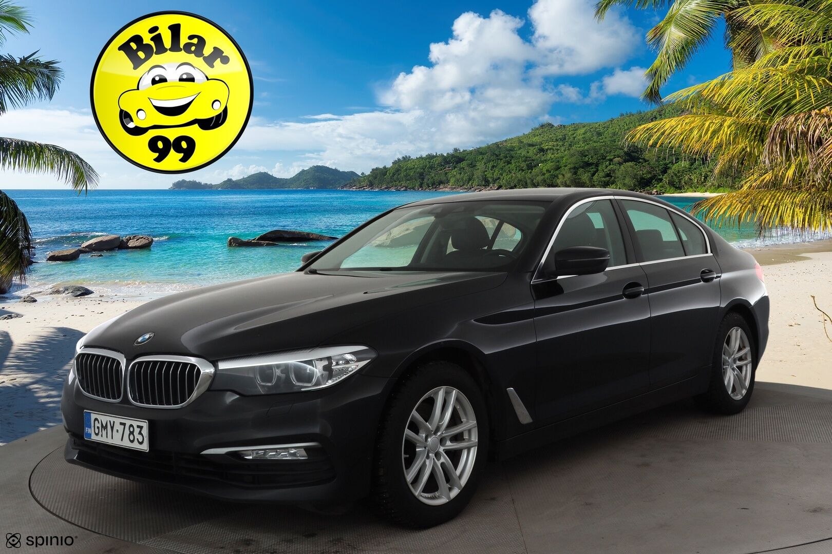 BMW 520 2019 G30 Sedan 520d A xDrive Business * Webasto / Koukku / LED / P.Tutkat / Vakkari / Nahkaverhoilu * - Suomi-auto / Kahdet renkaat aluvanteilla / Merkkihuollot