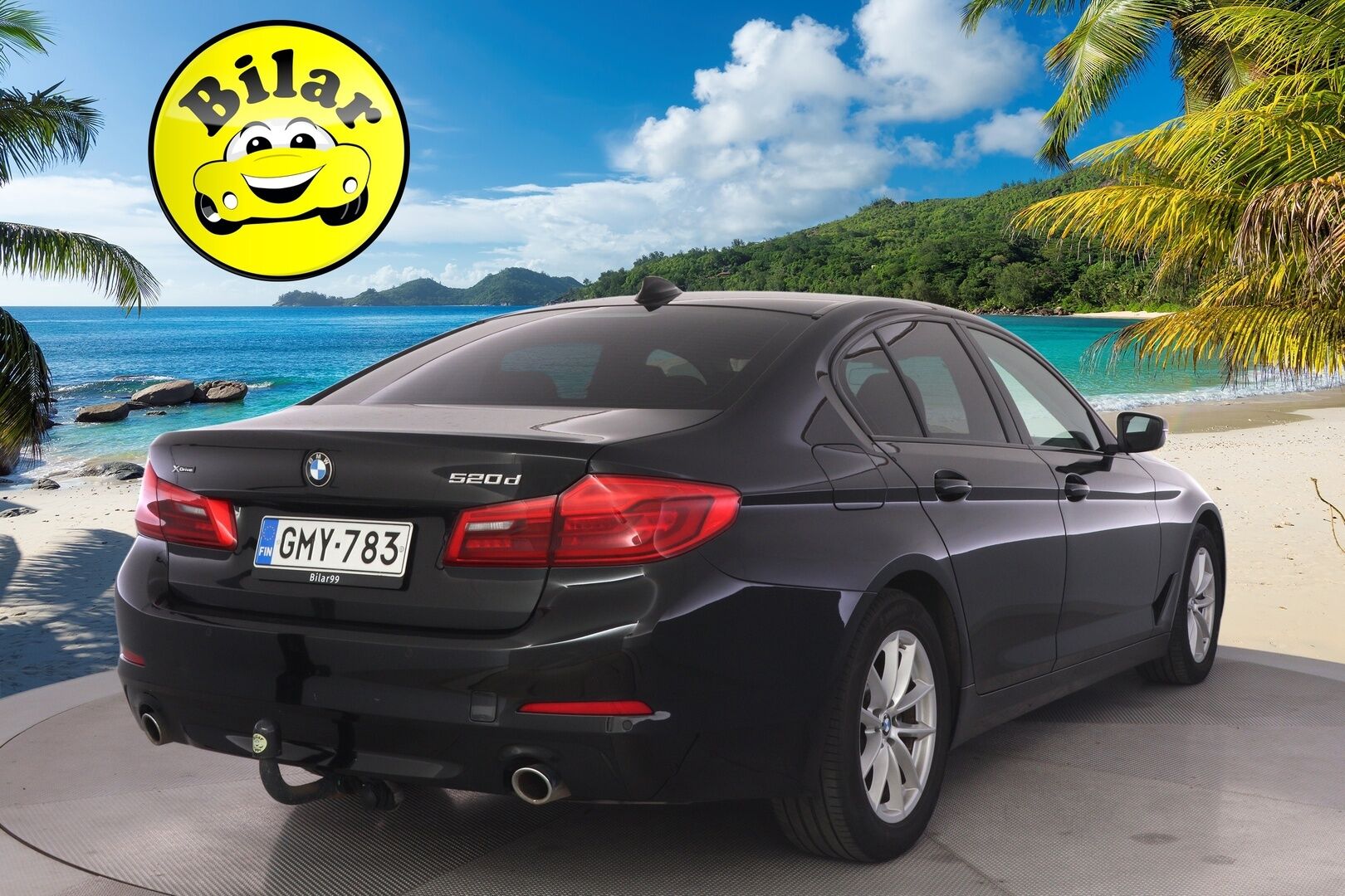 BMW 520 2019 G30 Sedan 520d A xDrive Business - Webasto | Koukku | LED | P.Tutkat | Nahkaverhoilu | Suomi-auto | Kahdet renkaat aluvanteilla | Merkkihuollot