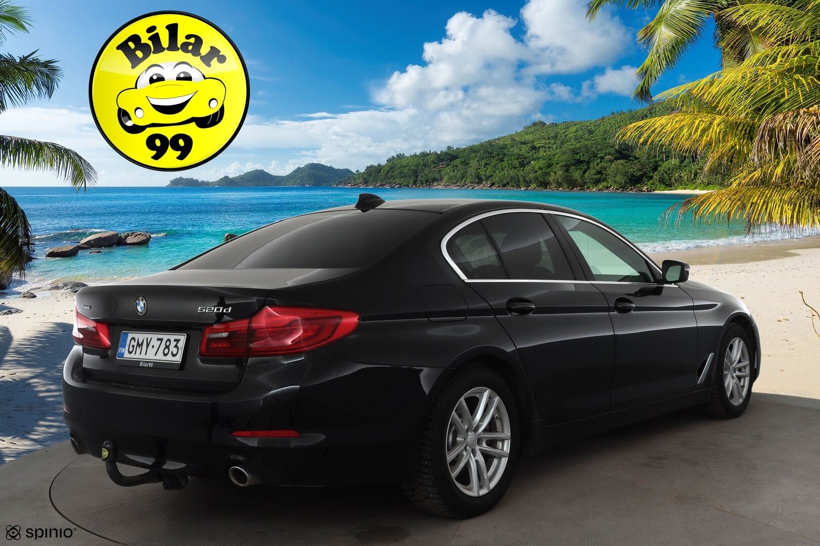BMW 520 2019 G30 Sedan 520d A xDrive Business * Webasto / Koukku / LED / P.Tutkat / Vakkari / Nahkaverhoilu * - Suomi-auto / Kahdet renkaat aluvanteilla / Merkkihuollot