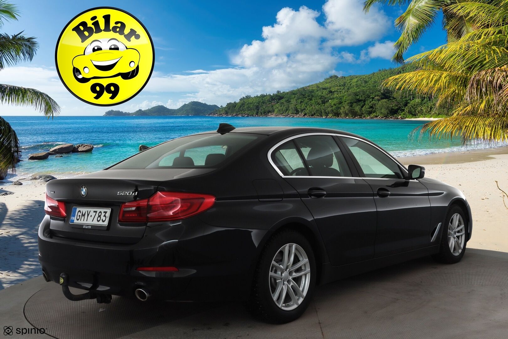 BMW 520 2019 G30 Sedan 520d A xDrive Business * Webasto / Koukku / LED / P.Tutkat / Vakkari / Nahkaverhoilu * - Suomi-auto / Kahdet renkaat aluvanteilla / Merkkihuollot