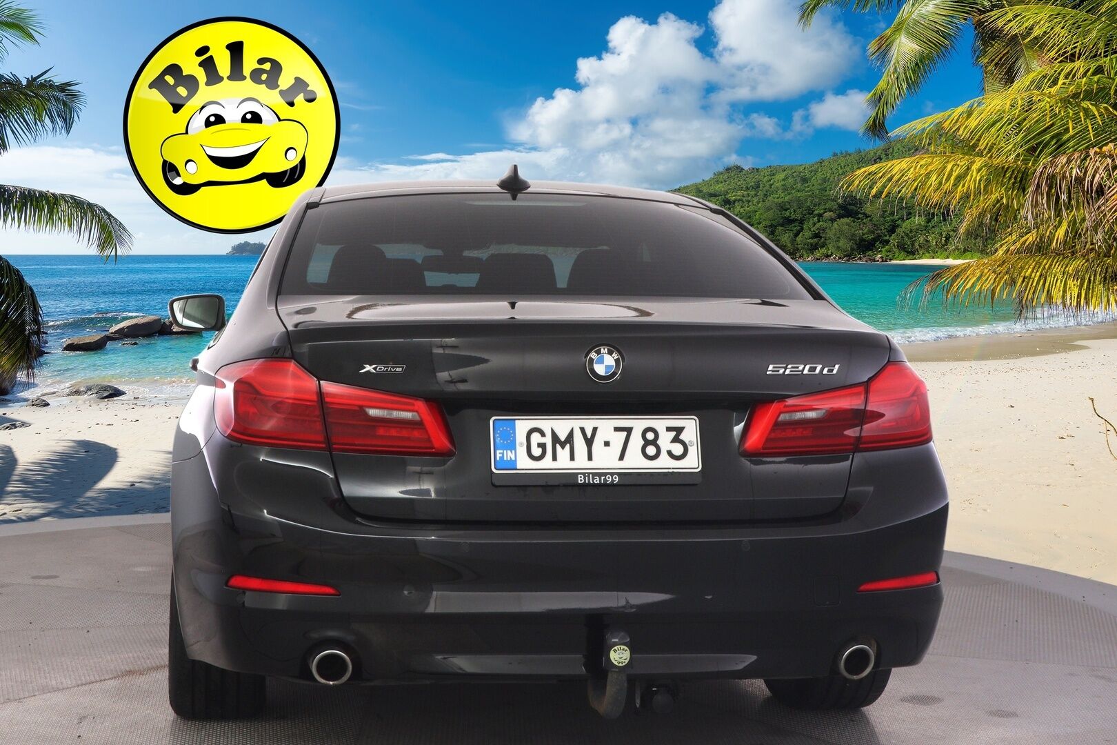 BMW 520 2019 G30 Sedan 520d A xDrive Business - Webasto | Koukku | LED | P.Tutkat | Nahkaverhoilu | Suomi-auto | Kahdet renkaat aluvanteilla | Merkkihuollot