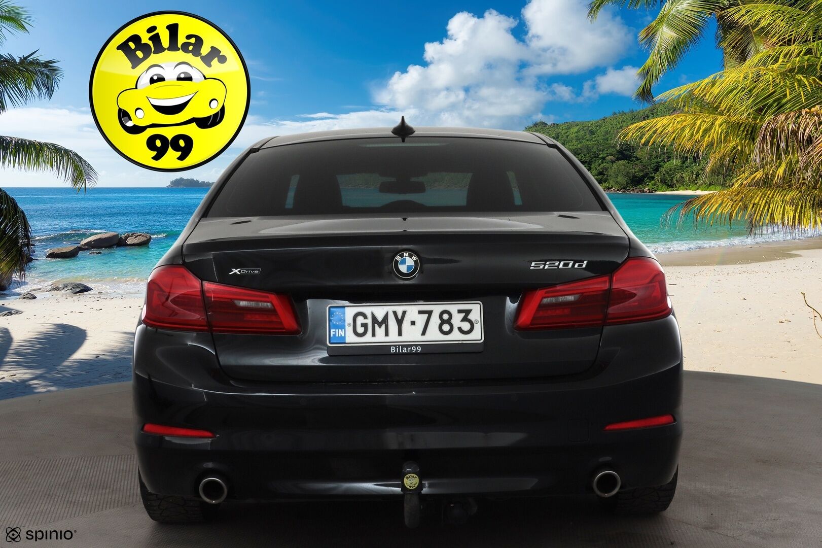 BMW 520 2019 G30 Sedan 520d A xDrive Business * Webasto / Koukku / LED / P.Tutkat / Vakkari / Nahkaverhoilu * - Suomi-auto / Kahdet renkaat aluvanteilla / Merkkihuollot
