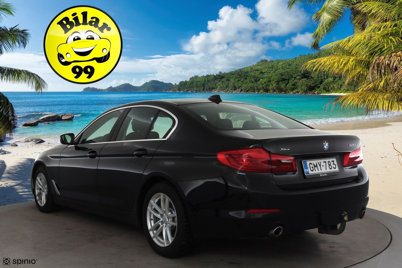 BMW 520 2019 G30 Sedan 520d A xDrive Business * Webasto / Koukku / LED / P.Tutkat / Vakkari / Nahkaverhoilu * - Suomi-auto / Kahdet renkaat aluvanteilla / Merkkihuollot