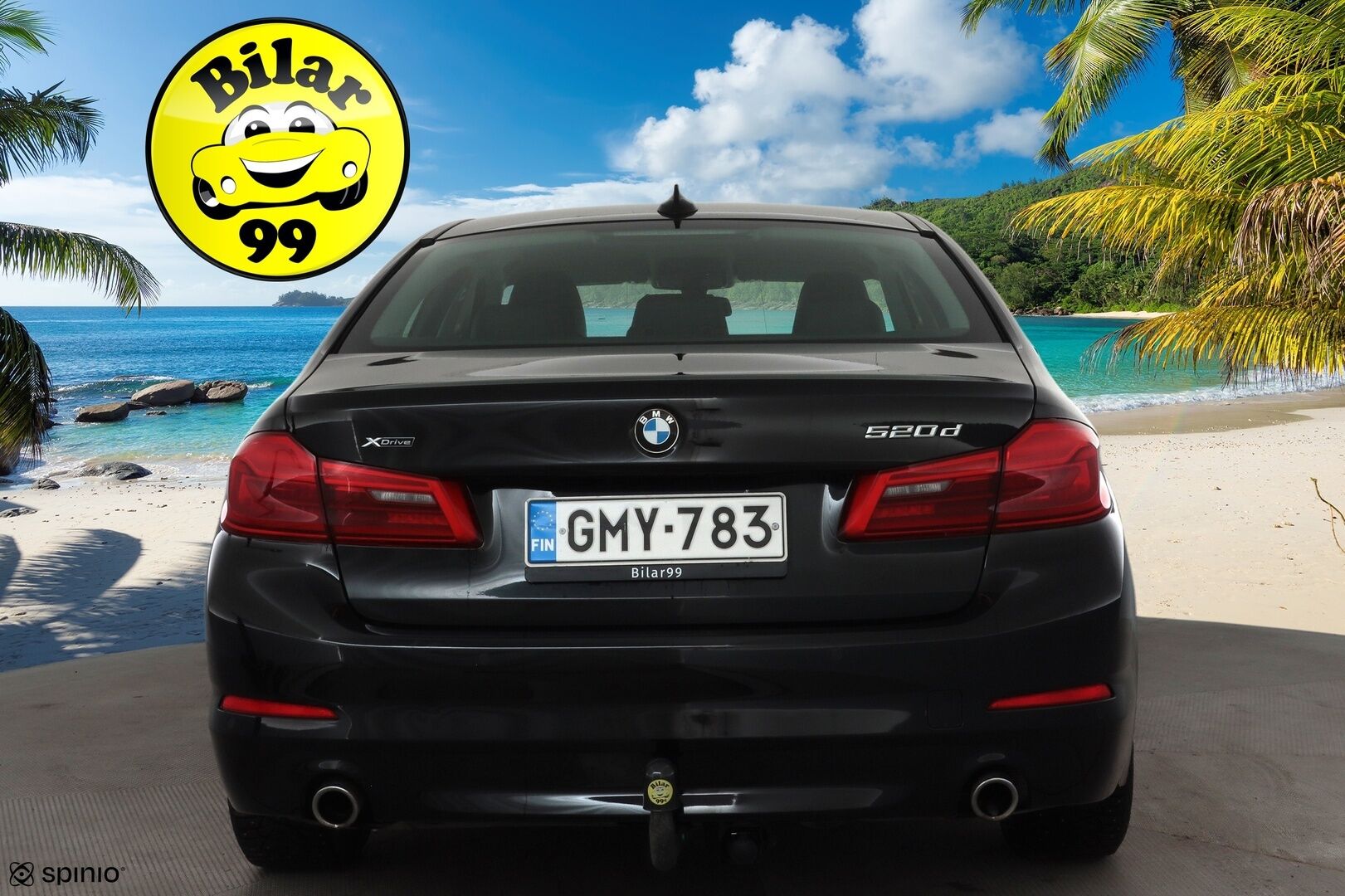 BMW 520 2019 G30 Sedan 520d A xDrive Business * Webasto / Koukku / LED / P.Tutkat / Vakkari / Nahkaverhoilu * - Suomi-auto / Kahdet renkaat aluvanteilla / Merkkihuollot