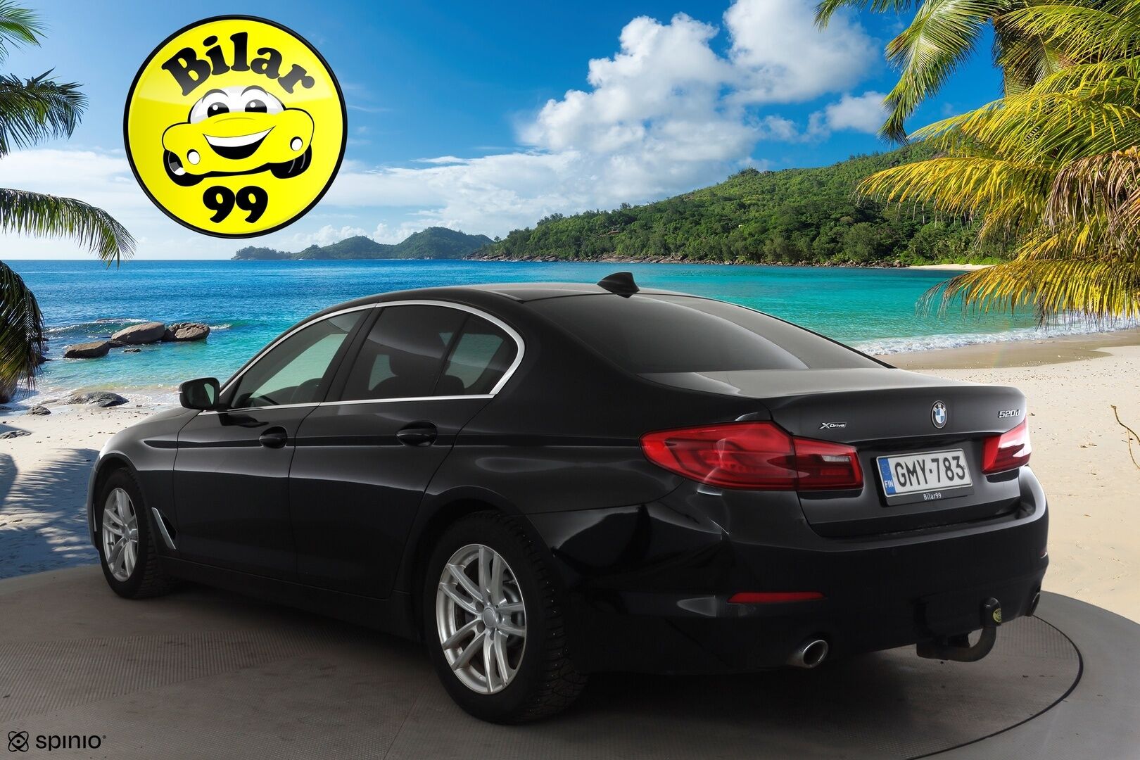BMW 520 2019 G30 Sedan 520d A xDrive Business * Webasto / Koukku / LED / P.Tutkat / Vakkari / Nahkaverhoilu * - Suomi-auto / Kahdet renkaat aluvanteilla / Merkkihuollot