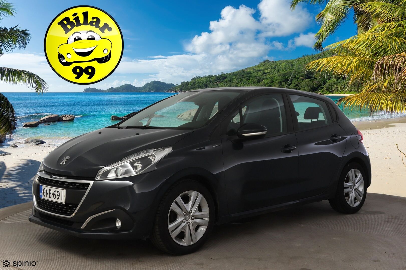 Peugeot 208 2018 Signature PureTech 82 5-ov * P-Kamera / Vakkari / Lohko+sisäpuhallin / AppleCarPlay * - Merkkihuollettu / Jakohihna vaihdettu / 2-om Suomi-auto