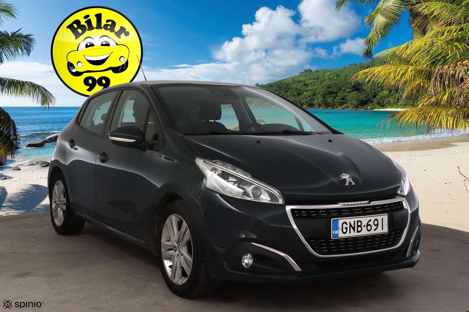 Peugeot 208 2018 Signature PureTech 82 5-ov * P-Kamera / Vakkari / Lohko+sisäpuhallin / AppleCarPlay * - Merkkihuollettu / Jakohihna vaihdettu / 2-om Suomi-auto
