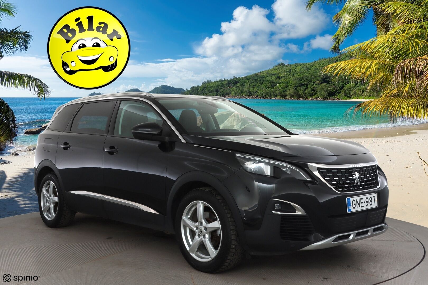 Peugeot 5008 2018 Allure BlueHDi 130 EAT8-automaatti - | 7-p | ACC | Koukku | Webasto | Koukku | Muistipenkki | Puolinahat | P.kamera | BSM | Keyless | Apple & Android | Sähk. takaluukku | 2x renkaat aluin | 