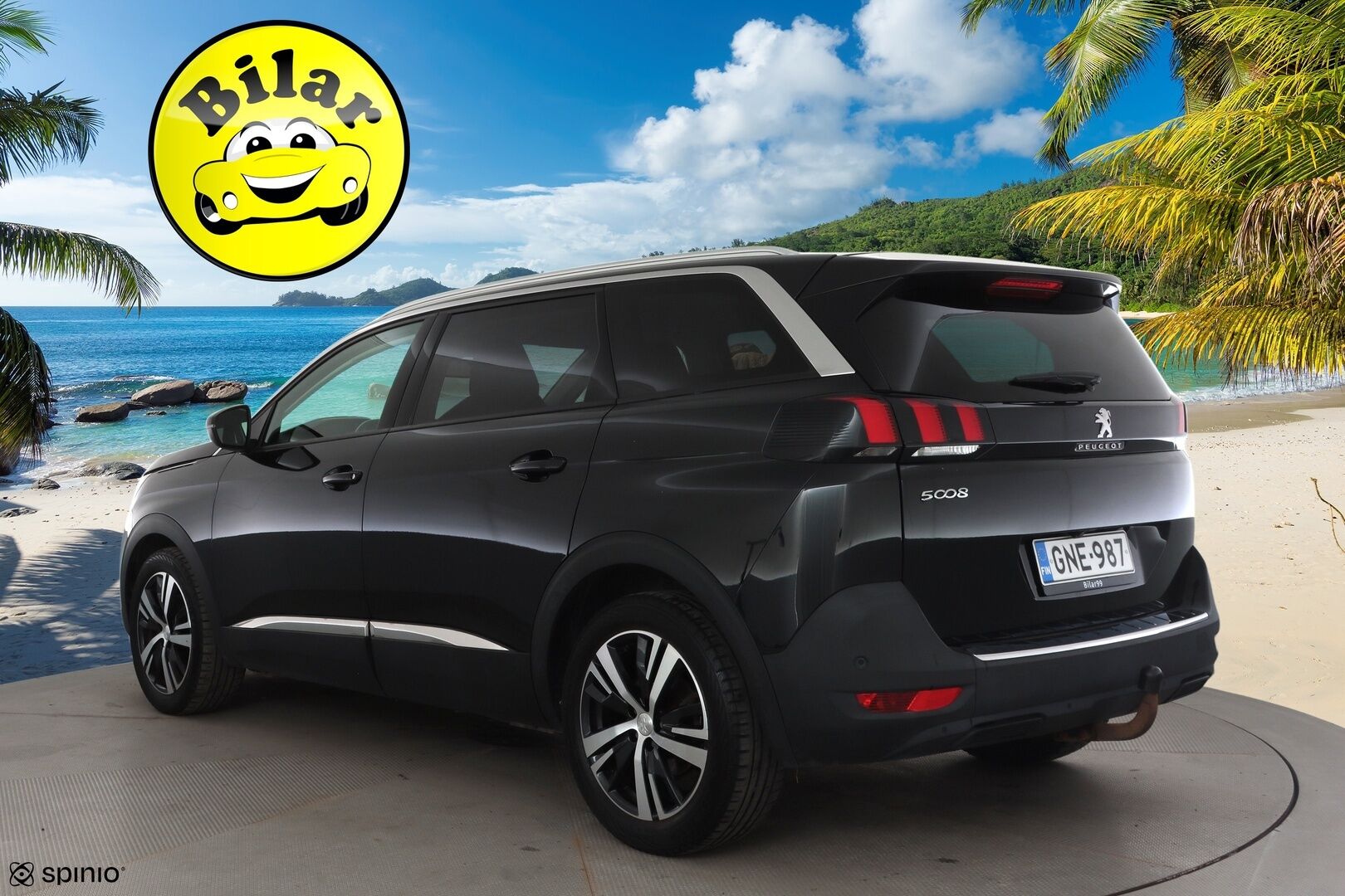Peugeot 5008 2018 Allure BlueHDi 130 EAT8-automaatti - | 7-p | ACC | Koukku | Webasto | Koukku | Muistipenkki | Puolinahat | P.kamera | BSM | Keyless | Apple & Android | Sähk. takaluukku | 2x renkaat aluin | 