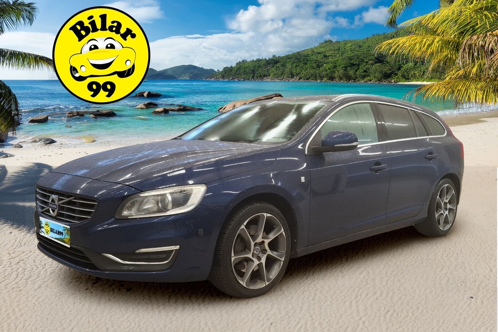 Volvo V60 2015 D4 AWD Ocean Race aut // Harman Kardon / Nahat / Koukku / Webasto / Ratinlämmitin / Digimittari // - Erittäin hyvin huollettu / Leimaa 9/2026 asti