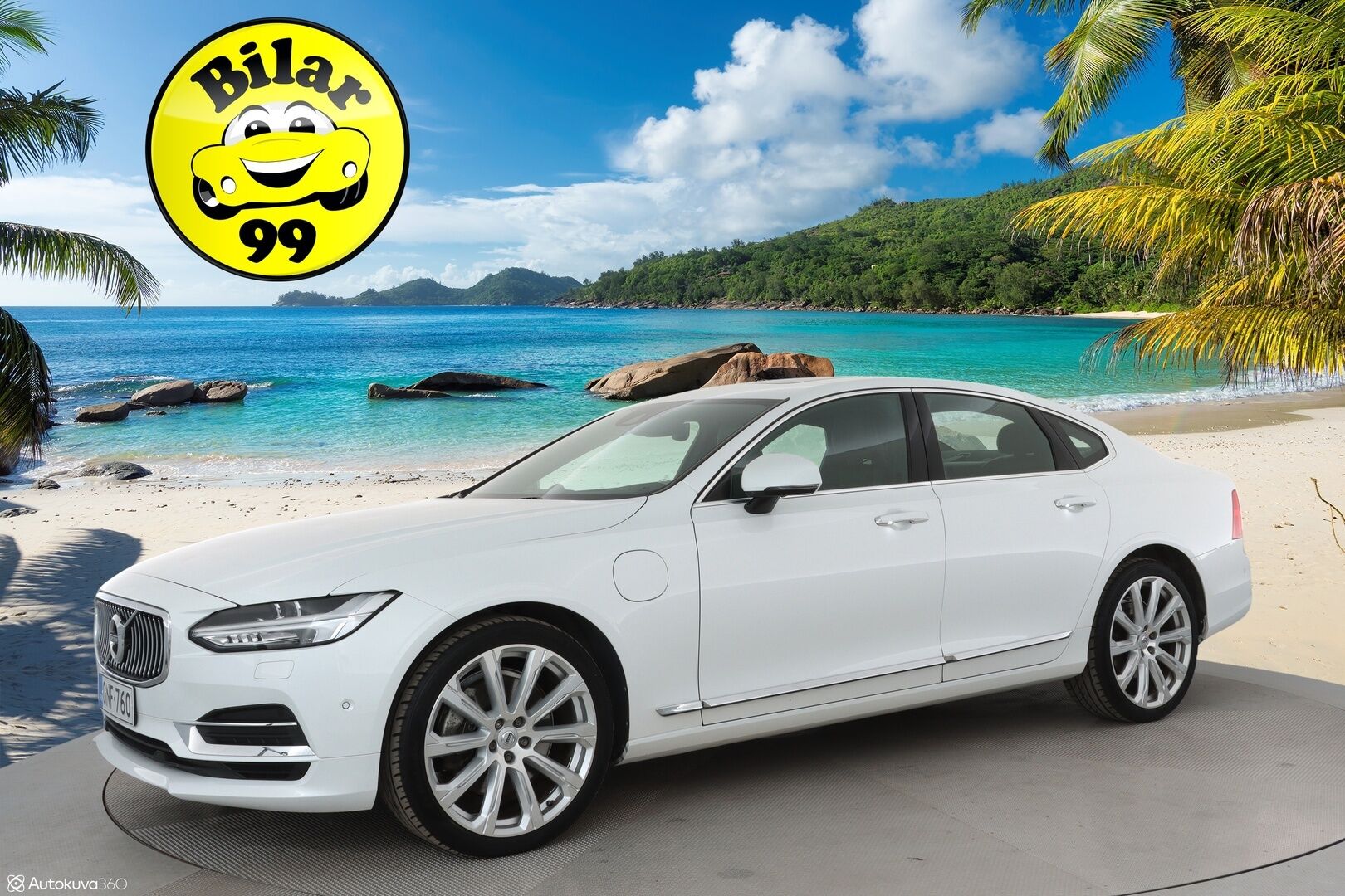 Volvo S90 2018 T8 AWD Business Inscription PRO A ** Adapt.vakkari / B&O / HUD / Full LED / Muistipenkit / Kattoluukku / 360 kamera / Four C - 3,99 % KORKOTARJOUS TÄHÄN AUTOON - Nahkasisusta / Webasto / Navi / Keyless 