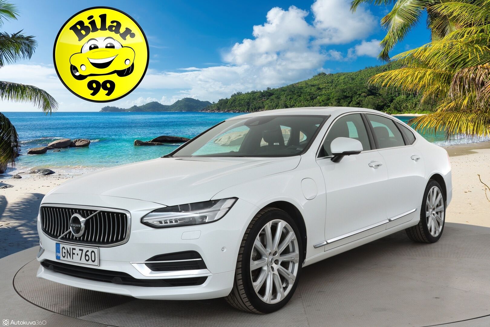 Volvo S90 2018 T8 AWD Business Inscription PRO A ** Adapt.vakkari / B&O / HUD / Full LED / Muistipenkit / Kattoluukku / 360 kamera / Four C - 3,99 % KORKOTARJOUS TÄHÄN AUTOON - Nahkasisusta / Webasto / Navi / Keyless 