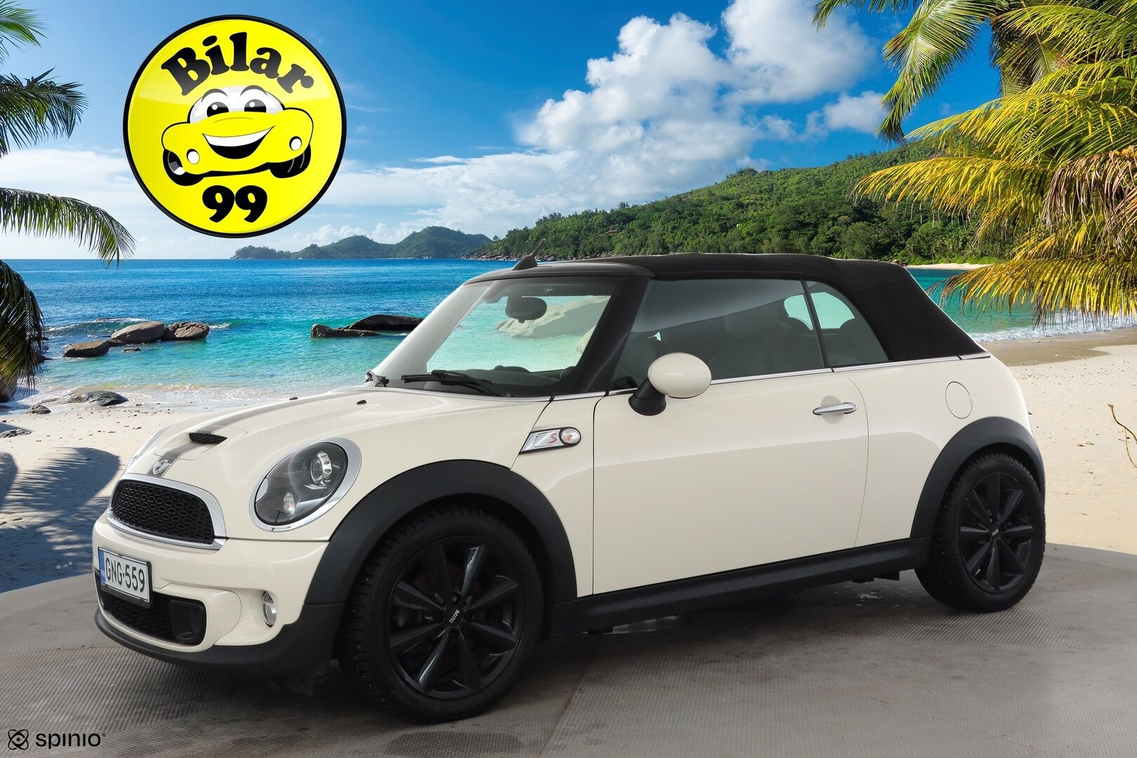 Mini COOPER S 2012 R57 Cabriolet * Nahkaverhoilu / Vakkari / Xenon / P.Tutka / Navi / Lohkolämmitin * - Kahdet renkaat aluvanteilla 
