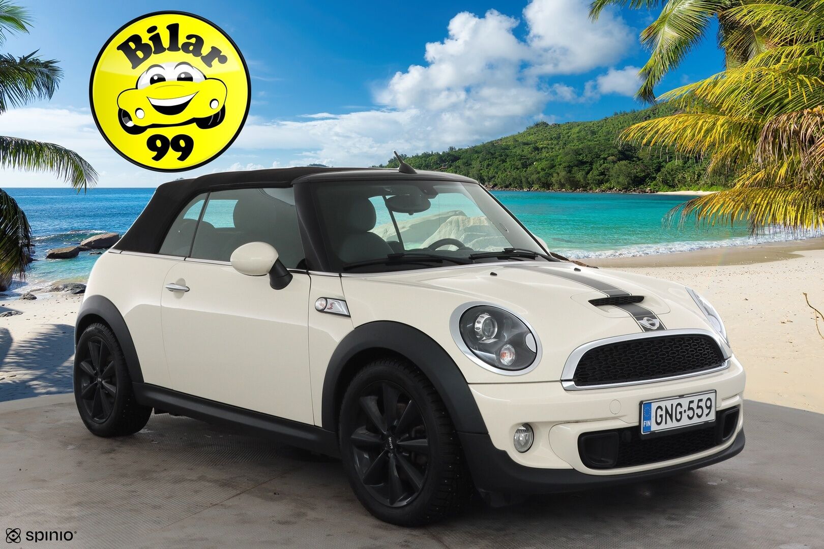 Mini COOPER S 2012 R57 Cabriolet * Nahkaverhoilu / Vakkari / Xenon / P.Tutka / Navi / Lohkolämmitin * - Kahdet renkaat aluvanteilla 