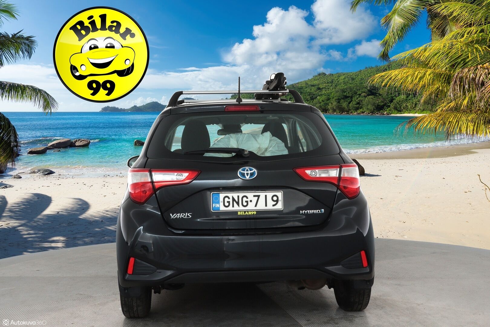 Toyota Yaris 2019 1,5 Hybrid Active 5ov **P.Kamera / LED-lisävalo / Kaistavahti / Navi / Aut. Ilmastointi / Bluetooth** - Merkkihuolletu Suomi-auto / 2x Renkaat 