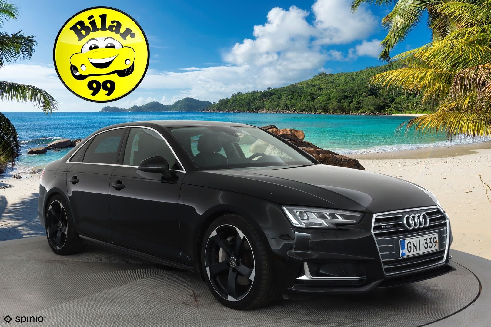 Audi A4 2019 Sedan Business Sport 45 TFSI 180 kW MHEV quattro S tronic - Suomiauto / Webasto / Adapt.Vakkari / Matrix LED / Digital Cockpit / Kattoluukku / Nahka-Alcantara / Vetokoukku / Supervarusteet!