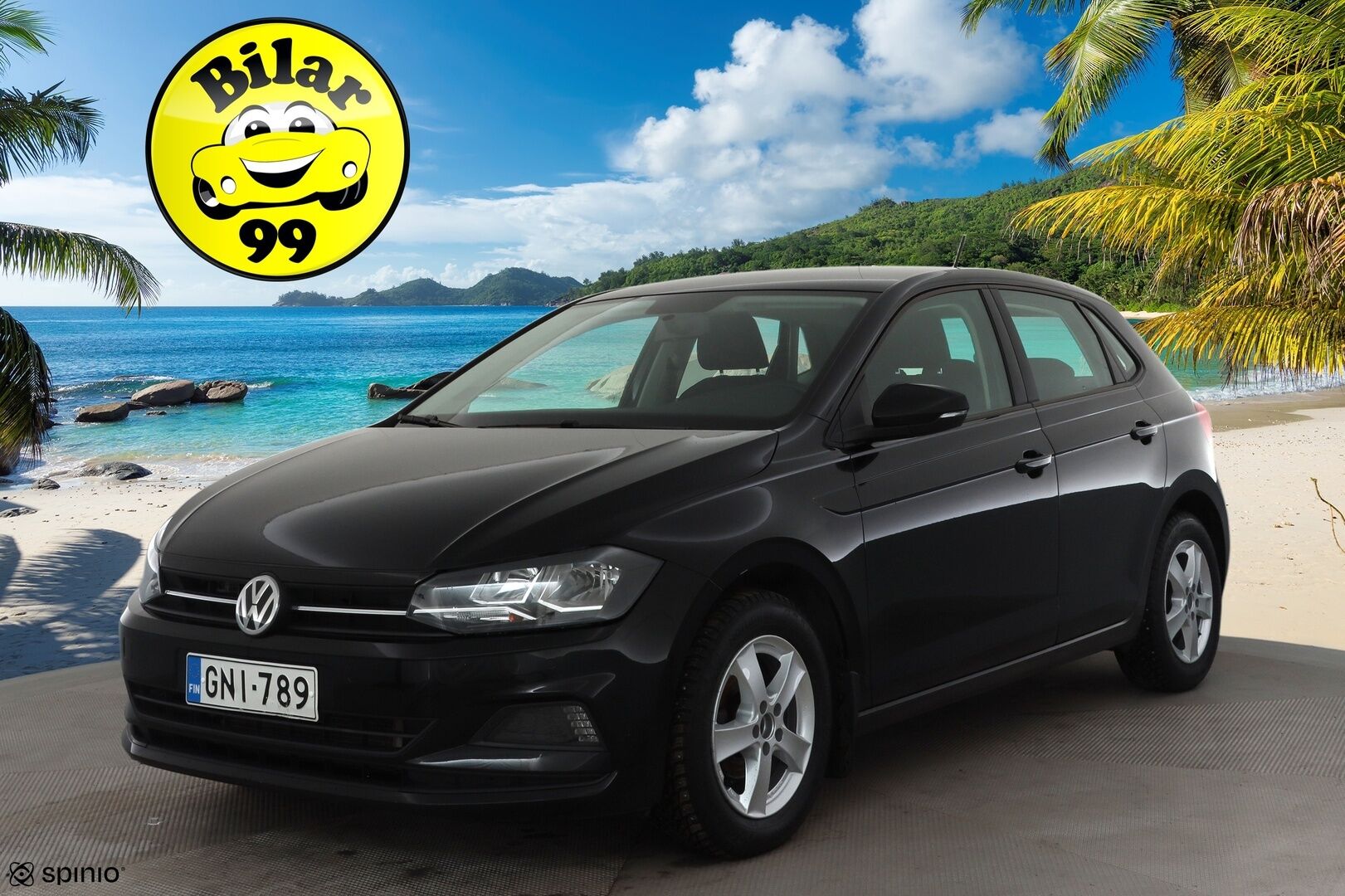 Volkswagen Polo 2019 Comfortline 1,0 TSI 70 kW DSG * 1.Om Suomi-auto / Vakkari / P.tutkat / Bluetooth / Ilmastointi * - Kahdet renkaat aluvanteilla - HULLUT BLACKWEEK JATKOT - KORKOTARJOUS 2,49%
