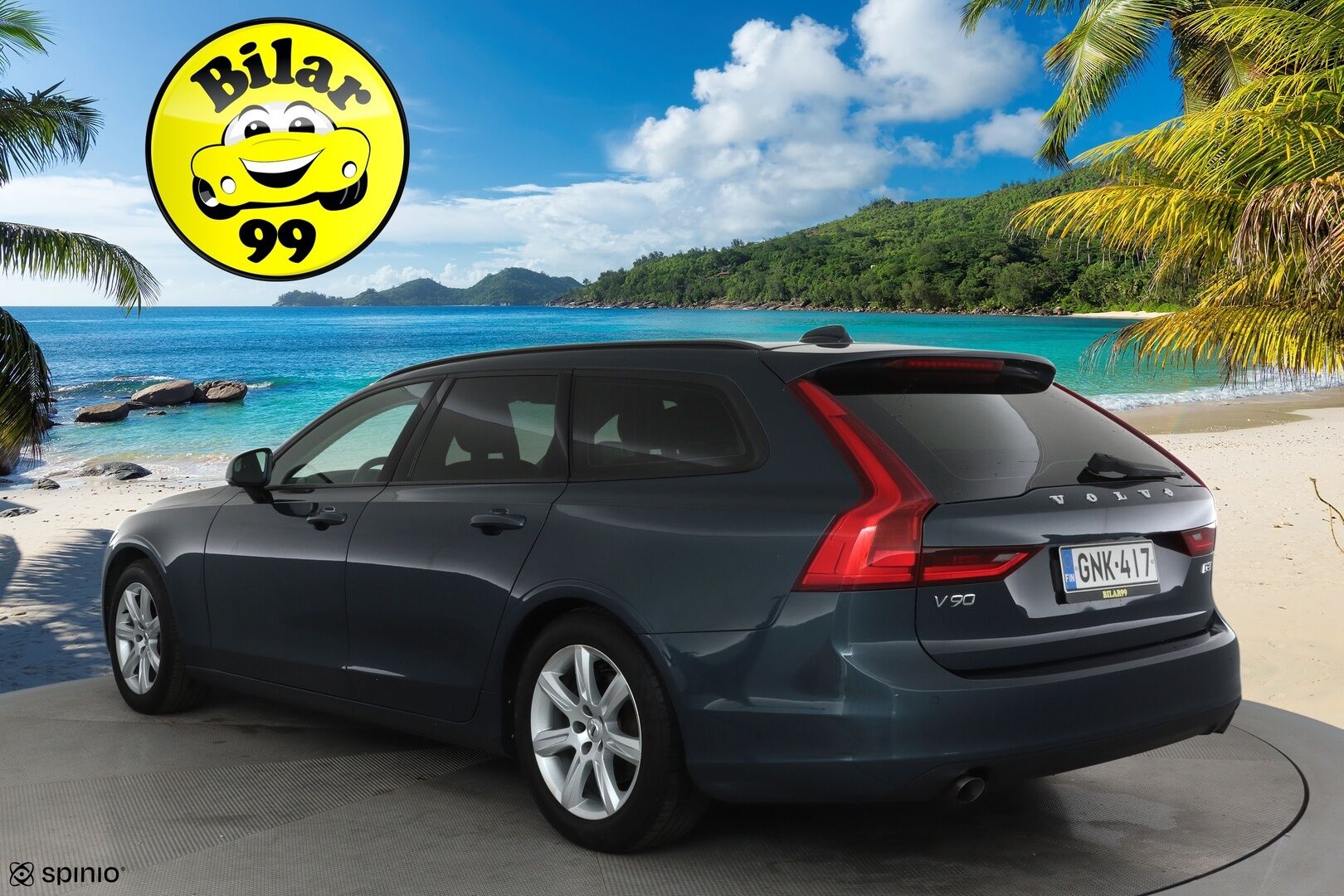 Volvo V90 2018 D3 AWD Autom **Adapt.vakkari / Webasto / LED / Navi / P.kamera / Koukku** - Kahdet renkaat aluvanteilla / Penkinlämmittimet takana / Ratin lämmitin