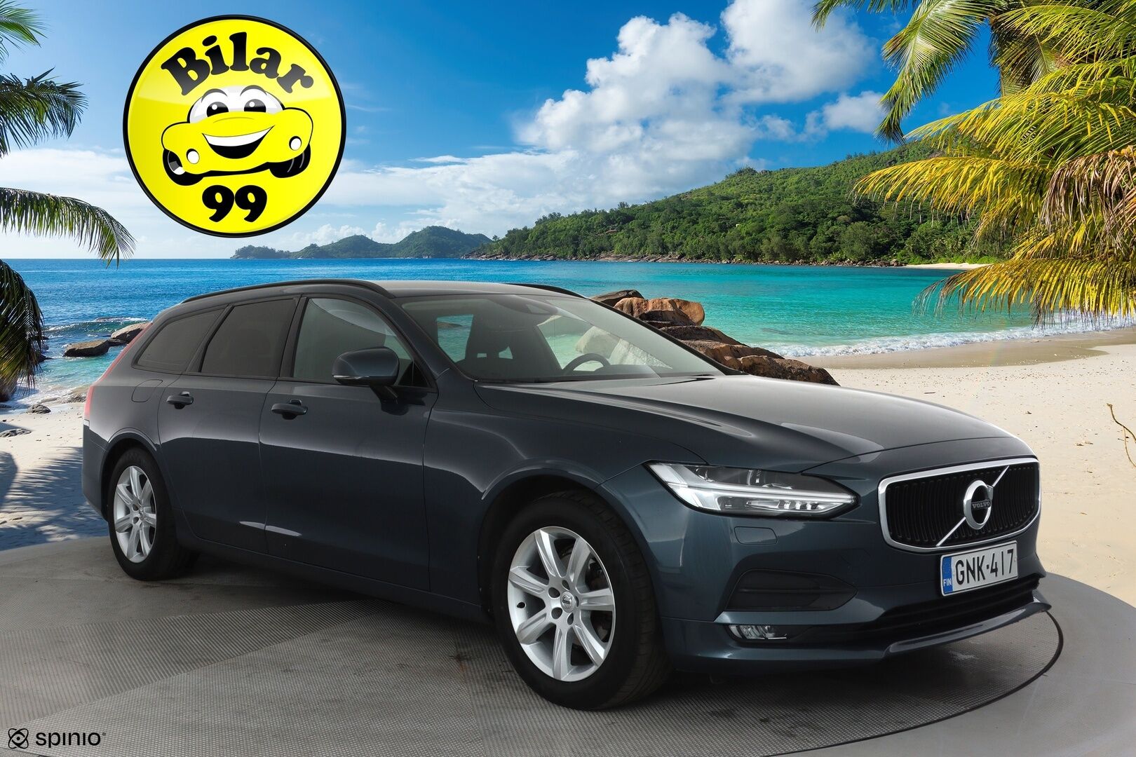 Volvo V90 2018 D3 AWD Autom **Adapt.vakkari / Webasto / LED / Navi / P.kamera / Koukku** - Kahdet renkaat aluvanteilla / Penkinlämmittimet takana / Ratin lämmitin