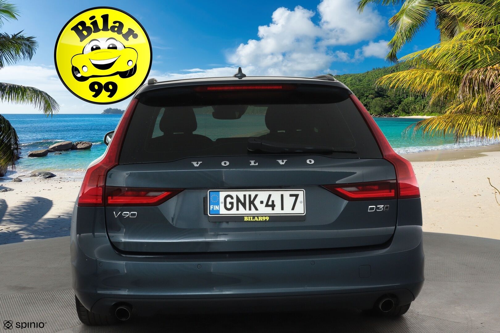 Volvo V90 2018 D3 AWD Autom **Adapt.vakkari / Webasto / LED / Navi / P.kamera / Koukku** - Kahdet renkaat aluvanteilla / Penkinlämmittimet takana / Ratin lämmitin