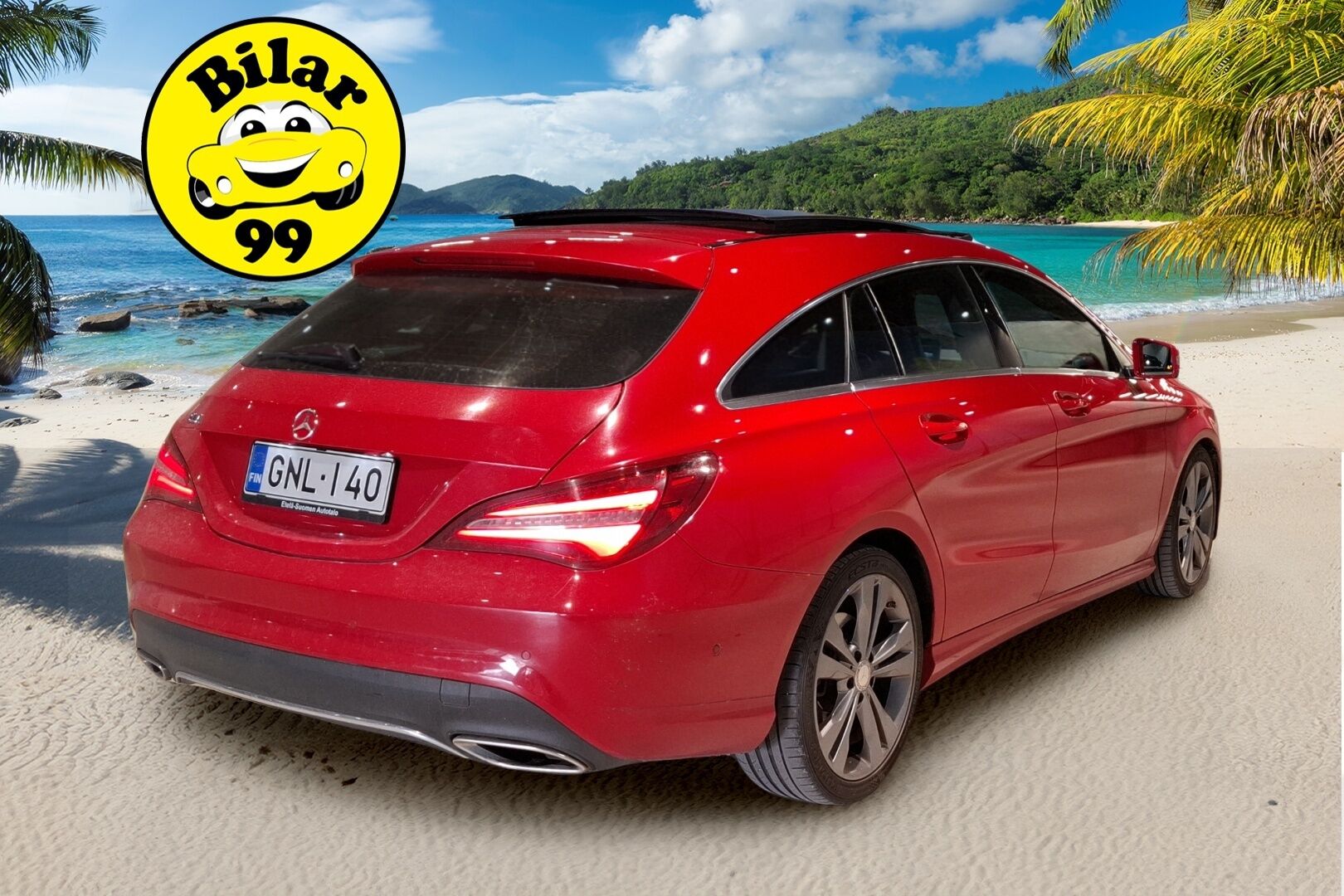 Mercedes-Benz CLA 2016 180 A Shooting Brake Premium Business / Vakkari / Panorama / Apple CarPlay / LED / BLIS / Kaukovaloautom. / Puolinahat / - 2x renkaat&vanteet / Merkkihuollettu / Todella siisti kokonaisuus!