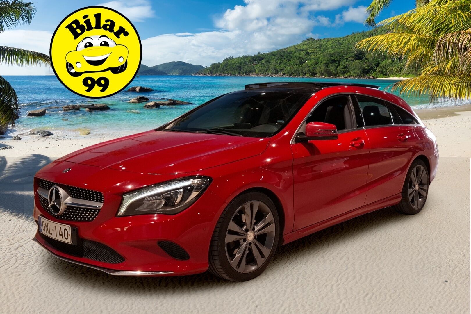 Mercedes-Benz CLA 2016 180 A Shooting Brake Premium Business / Vakkari / Panorama / Apple CarPlay / LED / BLIS / Kaukovaloautom. / Puolinahat / - 2x renkaat&vanteet / Merkkihuollettu / Todella siisti kokonaisuus!