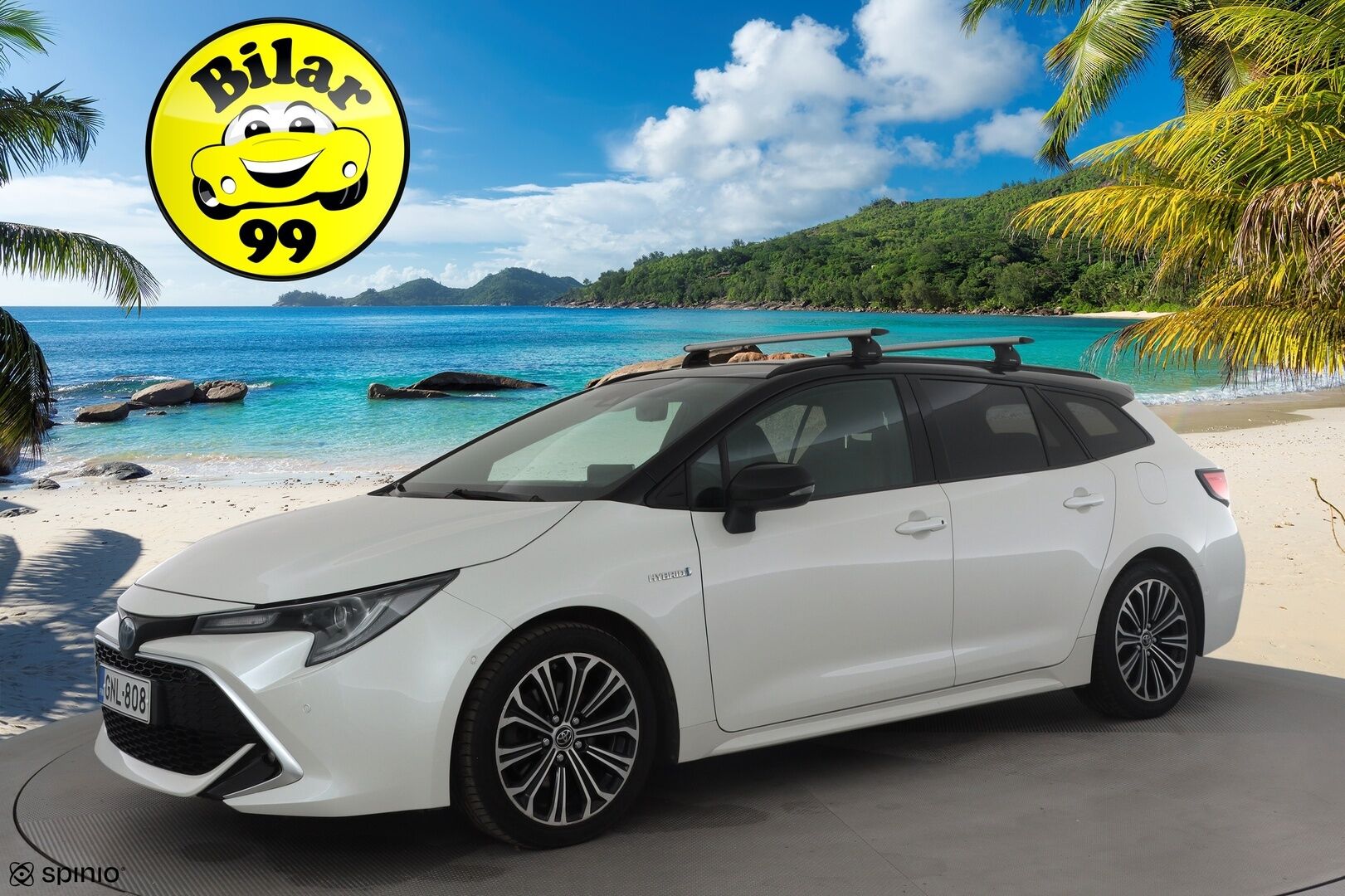 Toyota Corolla 2019 Touring Sports 2,0 Hybrid Style Business * Webasto / ACC / P.kamera / LED / Navi / Koukku / Sähköluukku / Puolinahat * - Suomi-auto / Kahdet renkaat aluvanteilla
