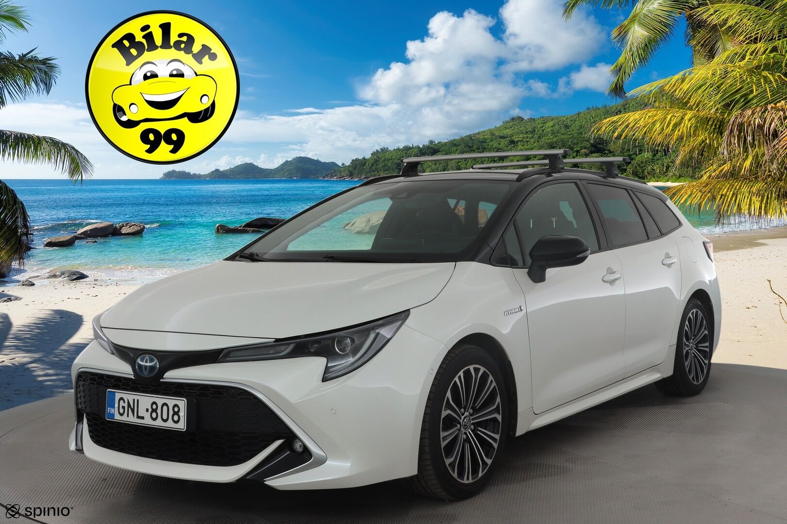 Toyota Corolla 2019 Touring Sports 2,0 Hybrid Style Business * Webasto / ACC / P.kamera / LED / Navi / Koukku / Sähköluukku / Puolinahat * - Suomi-auto / Kahdet renkaat aluvanteilla