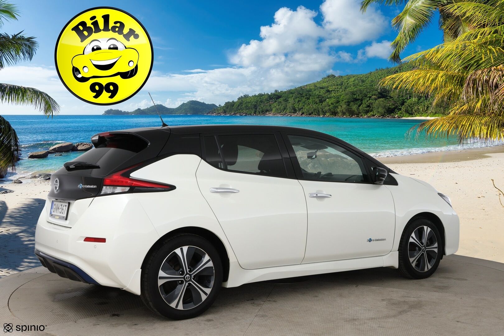 Nissan Leaf 2020 N-Connecta MY19 40 kWh LED FI / Adapt.vakkari / 360° / Kaistavahti / LED / Apple&Android - Hieno Suomi-auto merkkiliikkeen huoltohistorialla / Molemmat laturit / 2x alumiinivanteet